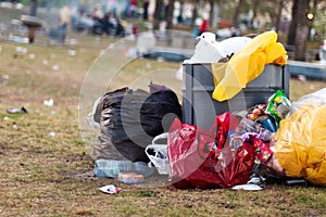 Trash in the park