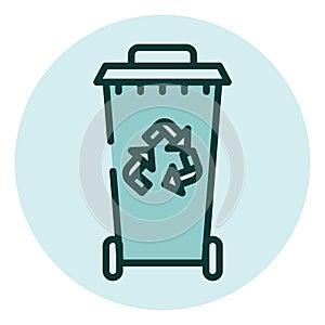 Trash pick up service, icon
