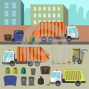 Trash recycling and removal.