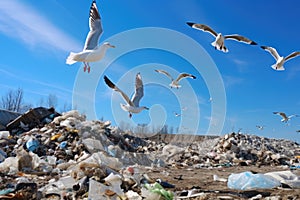 Trash rubbish garbage pollution waste dump landfill plastic environment ecological