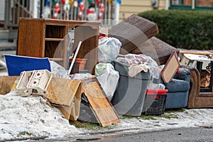 Trash On Street After Eviction