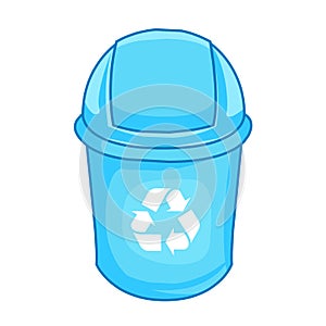 Trashcan isolated illustration