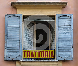 Trattoria sign