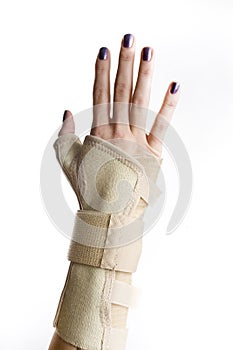 Trauma of wrist with brace ,wrist support