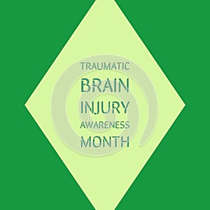 Traumatic brain injury awareness month