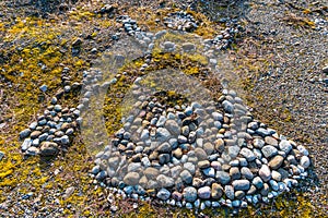 Mysterious stone labyrinth in Upper Swabia photo