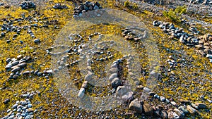 Mysterious stone labyrinth in Upper Swabia photo