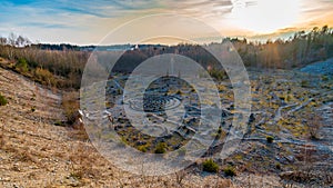 Mysterious stone labyrinth in Upper Swabia photo