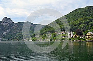 Traunkirchen on Lake Traun in Austria