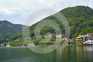 Traunkirchen on Lake Traun Traunsee in Austria