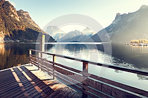 Traunsee lake in Austrian Alps