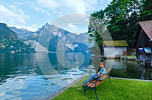 Traunsee summer lake (Austria).