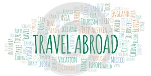 Travel Abroad word cloud.