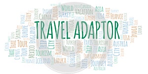 Travel Adaptor word cloud.