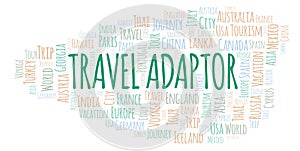 Travel Adaptor word cloud.