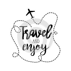 Travel adventure calligraphy messsage font