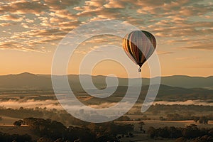 Travel air balloon, traveling, air balloon, mountains and river