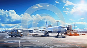 travel airplane airport background