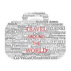 Travel around the World, concept, vector illustration