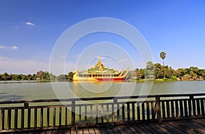 Travel Asia: Karaweik palace in Yangon, Myanmar