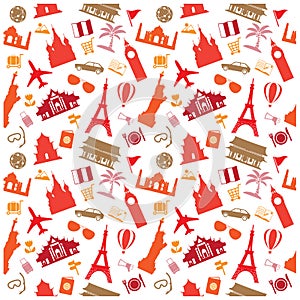 travel background, pattern