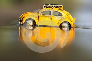 Travel Background - Retro car toy