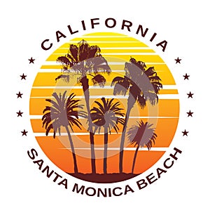 Travel Background for Santa Monica, California.