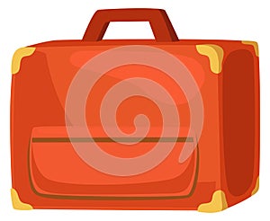 Travel bag icon. Cartoon retro lugagge symbol photo