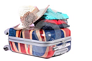 Travel baggage and clothes photo