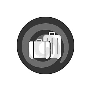 Travel, baggage, tourism, luggage, airport vector icon Modern flat style