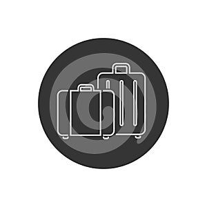 Travel, baggage, tourism, luggage, airport vector line icon