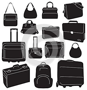 Travel bags and suitcases collection