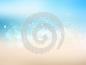 Travel beach blurred abstract illustration background.