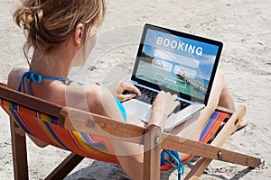 Travel booking concept, tours, hotels and tickets online