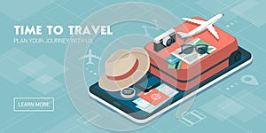 Travel and booking smartphone app