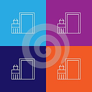 Travel check in outline icon. Elements of travel illustration icon. Signs and symbols can be used for web, logo, mobile app, UI,