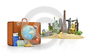 Travel concept. Attractions of the world.