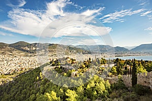 Travel concept photo. Turkey / Antalya / Alanya of castle view