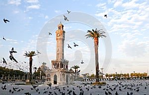 Travel concept photo; Turkey / Izmir / Konak / Historical Old Clock Tower / Konak Square