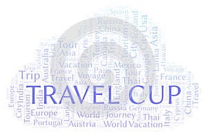 Travel Cup word cloud.