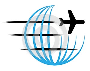 Travel and delivery logo
