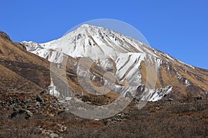 Travel destination and popular viewpoint Tserko Ri. Langtang Nat