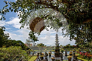 Travel destination. Water Palace of Tirta Gangga in East Bali, Indonesia
