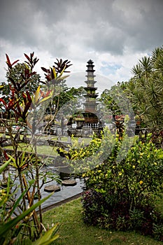 Travel destination. Water Palace of Tirta Gangga in East Bali, Indonesia