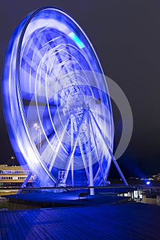 Travel Destinations and Concepts. Helsinki Skywheel in Finnish P