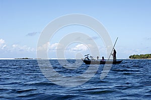 Travel in dugout canoe 2