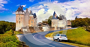 Travel in France - beautiful castles of Loire valley - Montpoupon photo