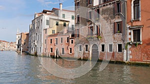 Travel through Grand Canal in Venice