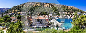 Travel in Greece - traditional fishing  village Lagkada. Chios island