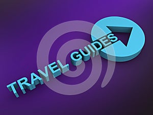 travel guides on purple